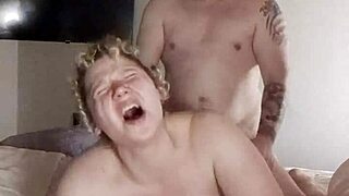 chubby couple amateur creampie with bent over doggystyle pussy action.