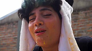 Lara's Picnic Turns Into Full Vomit Barf Fetish Movie Outdoors