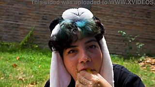 Lara's Picnic Turns Into Full Vomit Barf Fetish Movie Outdoors