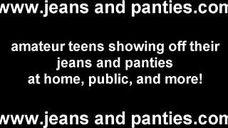 Look at my tight teen ass in skinny jeans