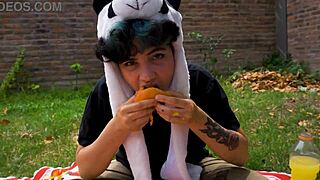 Lara's Picnic Turns Into Full Vomit Barf Fetish Movie Outdoors