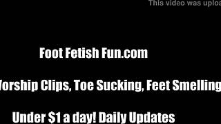 Stroke Your Cock To My Beautiful Black Feet