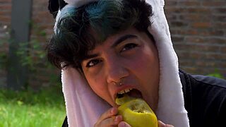 Lara's Picnic Turns Into Full Vomit Barf Fetish Movie Outdoors