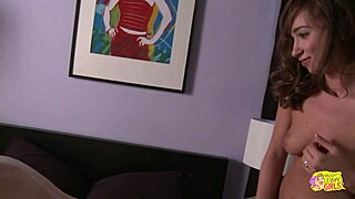 The blonde lesbian felt intense passion after kissing the brunette, craving strap on sex