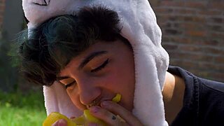 Lara's Picnic Turns Into Full Vomit Barf Fetish Movie Outdoors