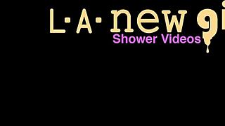 pretty asian teen 18+ took a shower