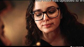 Japanese vampire babe Rikako, with big tits, gets turned into a lesbian demon by nerdy Leana.