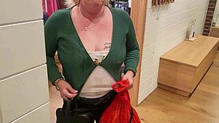 Kiwi Milf Slut Drinks Piss in Mall Toilet Humiliation