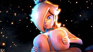Rosalina And Peach Engage In Intense Titty Fuck Action With Big Tits