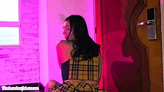 Stepfather and Stepdaughter Share Intimate Hotel Moments