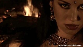 Asian beauty dances teasingly nude