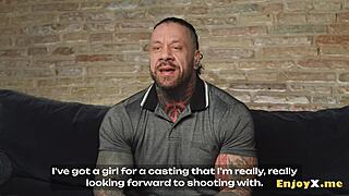 Stunning inked brunette has her wet pussy slammed by tattooed lover. Experience raw action!