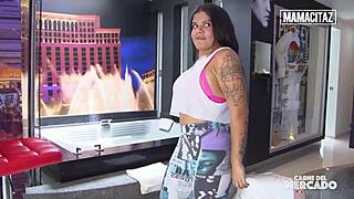 Busty 18yo Latina Vick Valencia Oiled And Drilled By Stranger?