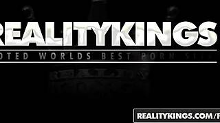 Harley Q's big natural tits cumshot