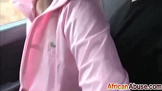 Sexy Ebony Chick Provides Joy Ride Oral Service with Interracial Sucking and Riding in Stockings!