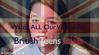 Blonde British 18 Year Old Student Gets Teased with the Fucking Machine