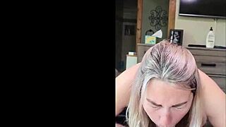 Hot blonde wife fucks husband intensely