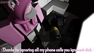 Big cock in cat girl's tight ass.