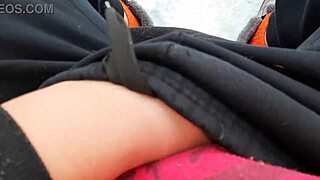Risky Public Masturbation In Park With People Watching