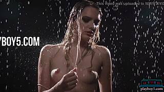 Kenna James strips solo for Playboy, showing off her big ass and petite tits