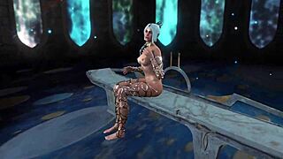 shadowheart performs a solo ritual dance at selune temple with music and high definition