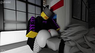 Big cock in cat girl's tight ass.