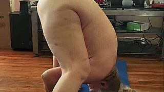 Naked Yoga For Jerking Off