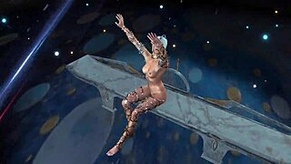 shadowheart performs a solo ritual dance at selune temple with music and high definition