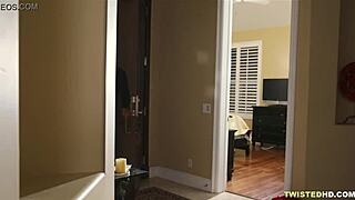 How did busty Jessa Rhodes trick her boyfriend with a blindfold?