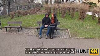 Hunt4k Amateur Picks Up Redhead Stranger With Natural Tits For Public Sex