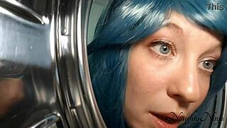 found my step-mom stuck in the machine, what a surprise