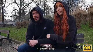 Hunt4k Amateur Picks Up Redhead Stranger With Natural Tits For Public Sex