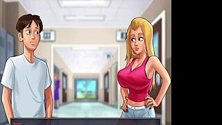 roxxie asks, 'want to clap my ass?' as mia fucks her in locker room