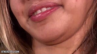 skinny katie murphy fingers her pussy while masturbating, hungry for cock