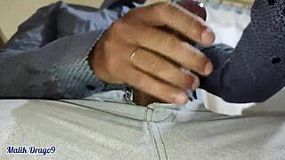 Malik Drago9 - Big Dick Very Horny At Work Jerking Off Cumming A Lot