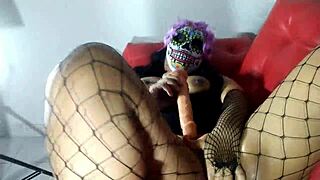 La Catrina Fucks Her Wet Pussy With Dildo Until Squirting Orgasms!