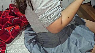 stepsister catches me masturbating under skirt?