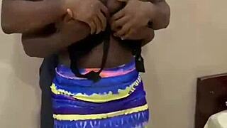 Stranger Electrician Fixes Light, Teased with Natural Tits Bent Over Ass Shaking in Homemade Doggystyle