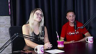 Glamour compilation of blonde lingerie in group