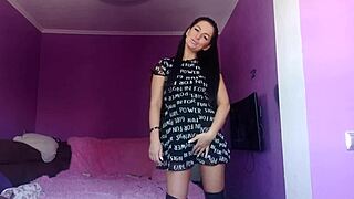 Dominatrix Teases Sissy Slut with Cum Play