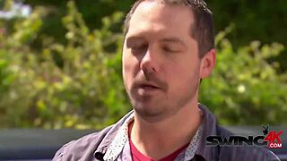 Swinging Couple Engages in Intense Orgy with New Partners All Night at Party