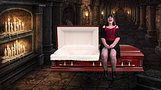 hey, granny peggy sue is pegging and sucking cocks like a vampire!