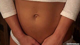 Bound Blonde Bent Over for Kinky Whipping Session