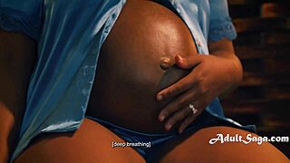 Pregnant Ebony's Big Ass In Kitchen With Nathan Bronson