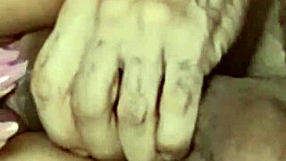 Cumming On Her Face On Her Knees With Pierced Nipples