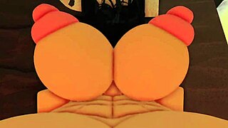 Teaching her ass to take big white cock! 😈