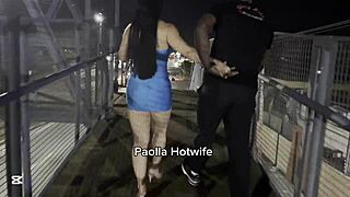 Paolla Hotwife Fucks On Street Catwalk Nonstop