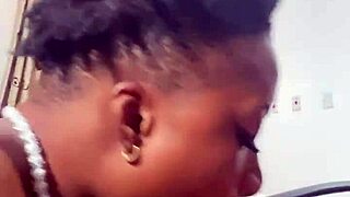 Naija Babe Candy Gives Blowjob To Monster Cock!