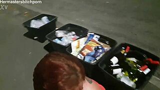 Tattooed Kiwi Milf Pissed On Publicly on Sidewalk, Motorist Yells