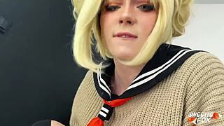 himiko toga's hairy pussy gets first creampie at 18 celebration